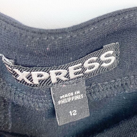 Express Black Mini Skirt Sz 12 - Picture 3 of 5